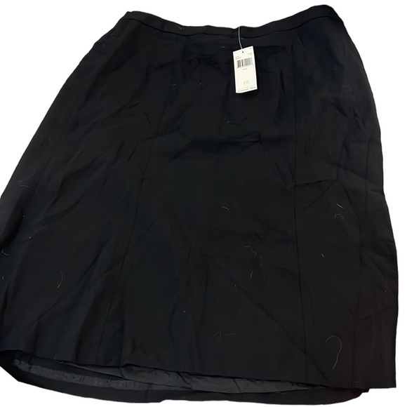 DANA BUCHMAN Plus Size Wool Midi Skirt - Picture 2 of 5